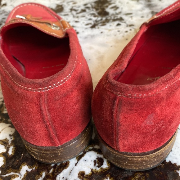 Prada women’s red and tan loafers 7.5 - Picture 6 of 6